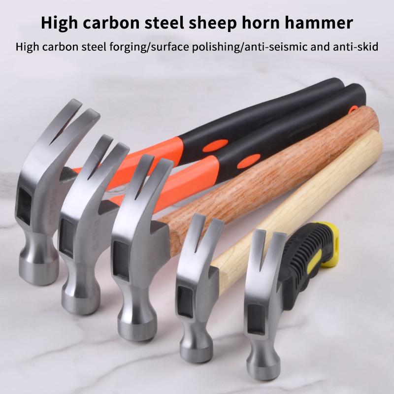 Claw Hammer Wooden Handle 1Pcs Practical Multi Function Household Tool for Crafting and Construction