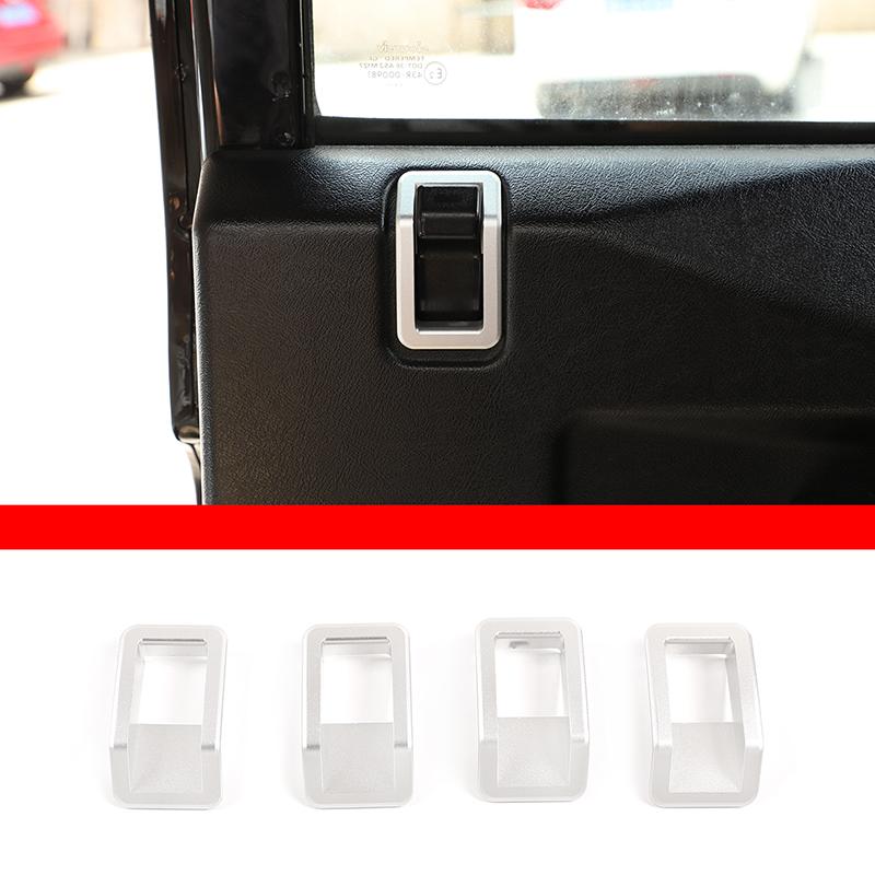 For 04-19 Land Rover Defender 90 110 130Car Internal Door Latch Outside Frame Handle Decoration Cover Defender Auto Accessories