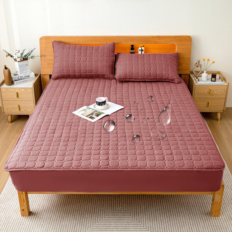 Grenzüberschreitende, gesteppte, wasserdichte Isolierunterlage, Spannbettlaken, Bettbezug, Außenhandel, verdickter Simmons-Schutzbezug, Matratzenbettwäsche