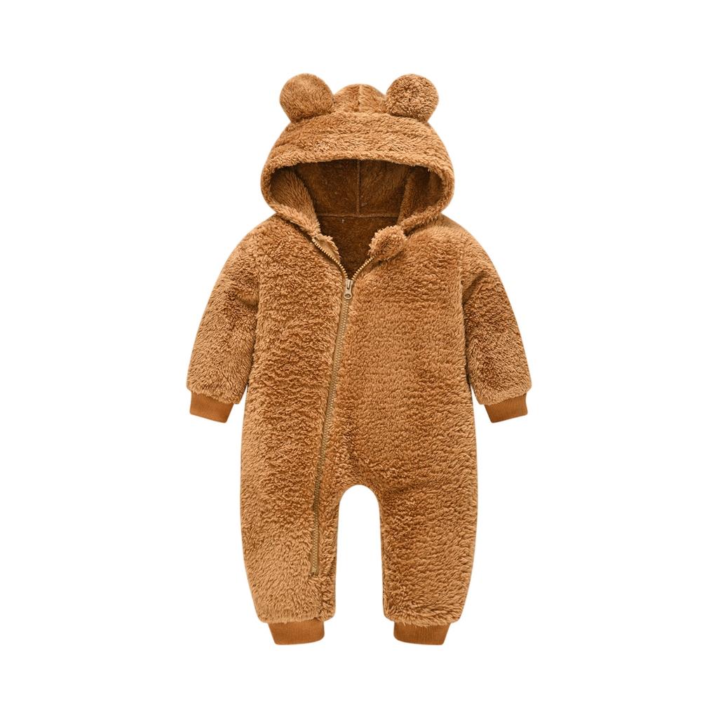 Kids' Hooded Romper - Winter Ears Outfit One-Piece