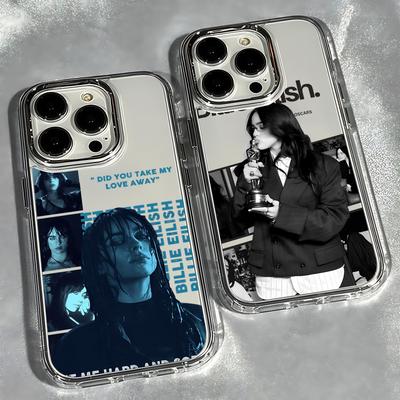 Singer B-Billies E-Eilishs Phone Case For iPhone 17 16e 16 15 14 13 12 11 Mini Pro Max X XR XSMAX 8 7 Air Plus Transparent Soft
