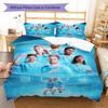 The Blues Team  Bedding Quilt Set Quilt Cover Pillowcase Home Decoration Birthday Gift (1 * Duvet Cover + 2 * Pillowcase, Without Core)