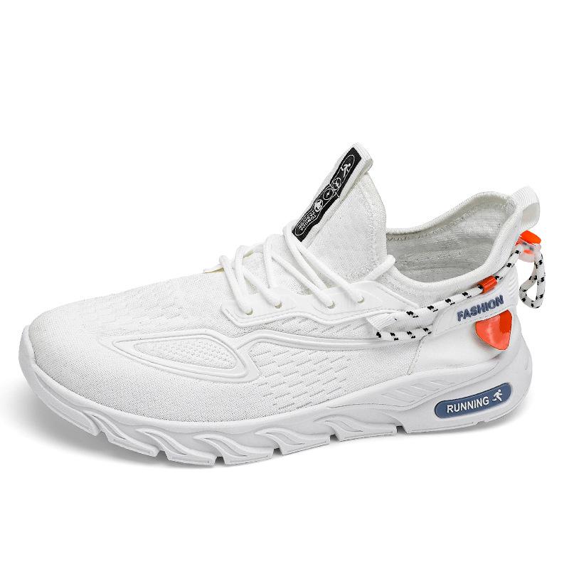 Men's shoes 2025 summer new fly-woven mesh sneakers driving men's versatile, lightweight and breathable running casual shoes