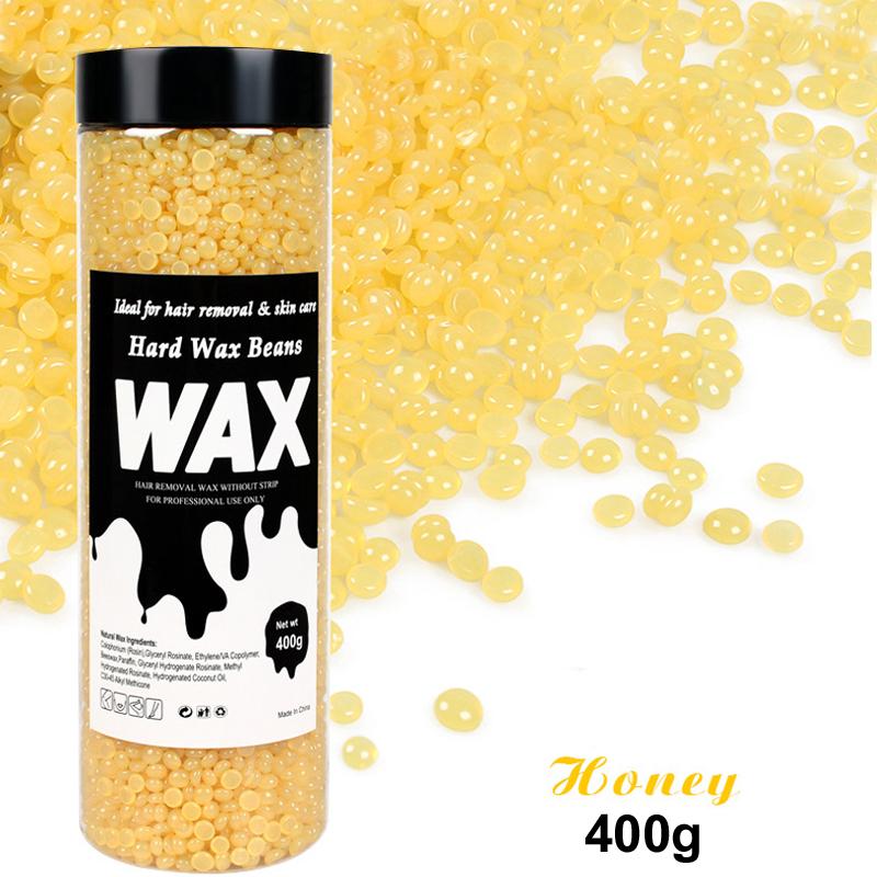 

400 г восковые бобы для депиляции, горячая пленка, безболезненные восковые шарики, нагревательный воск, машина, твердый воск, бобы, бикини, лицо, ноги, удаление волос на теле