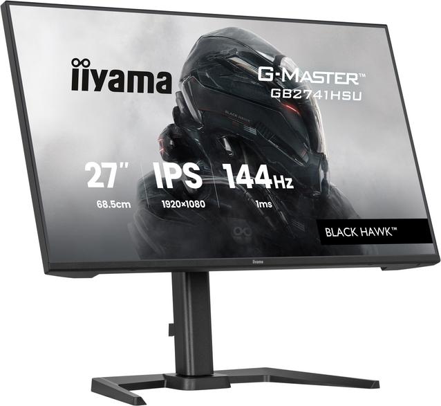 Monitor iiyama g-master gb2741hsu-b1 black hawk 27 fhd ips 1ms 144hz freesync czarny