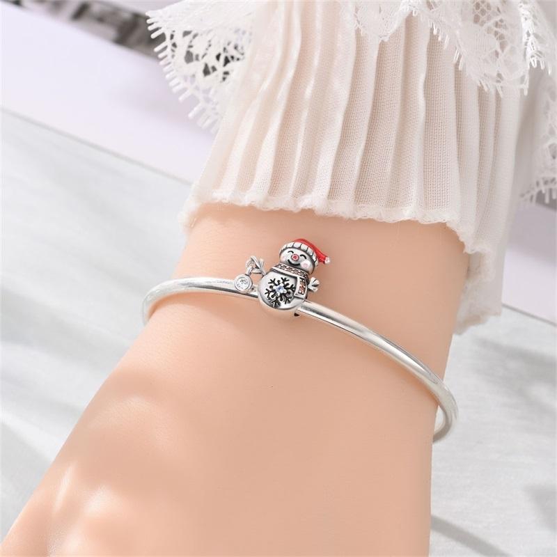 copper Christmas Crystal Snowflake Charm Bead Charms Penguin Bead Charms Compatible With Authentic Bracelets Do It Yourself Jewellery Making Womens G