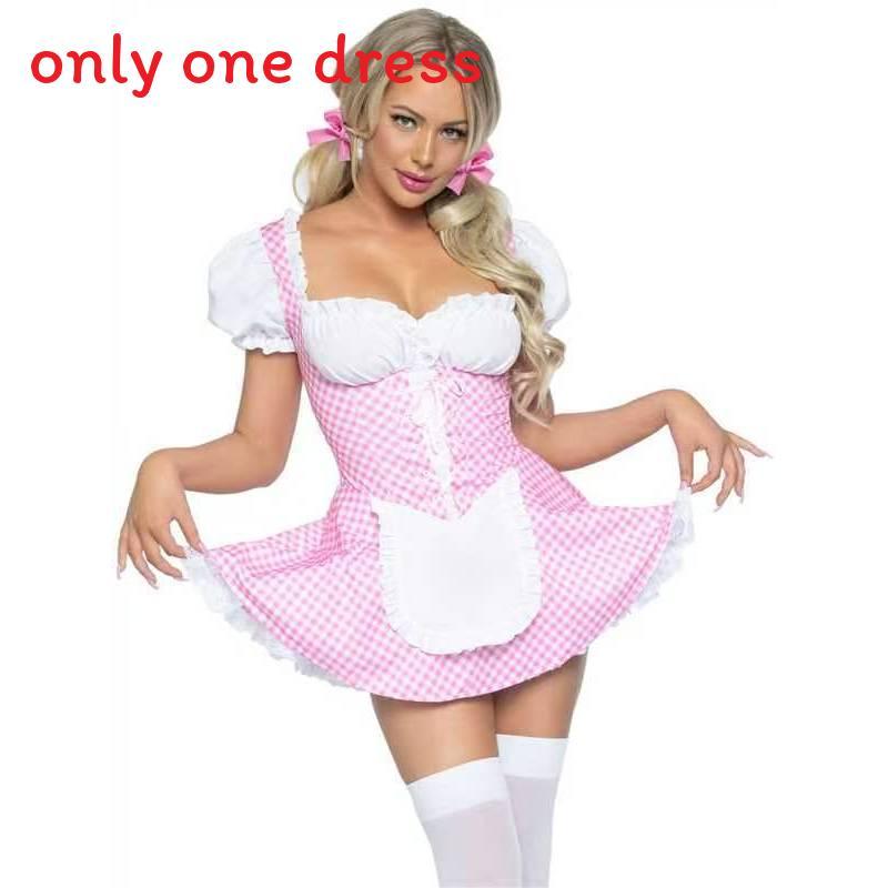 Cosplay-Hausmädchen-Outfit im Spiel-Thema aus Polyester für Sommer-Anime-Events