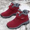 Snow Boots Men Women Shoes pu Leather Waterproof Boot Man Plush Keep Warm Outdoor Ankle Boots Red Walk Sneakers man Casual shoes