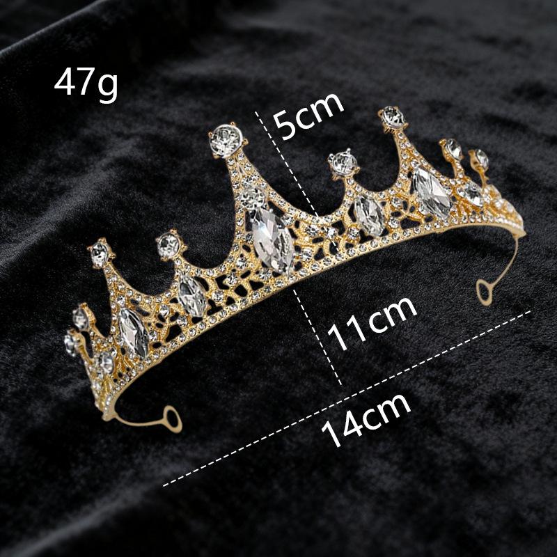 Children's Crystal Crown Headband: Elegant Princess Performance Hairpiece for Girls