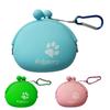 Silicone Dog Treat Pouch Dog Training Container Dog Treat Carrier Holder Puppy Treat Snack Bag with Clip Dog Food Storage Bag