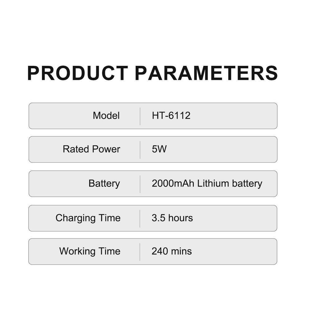 Hatteker Professional Hair Clipper Intelligent Digital Display Beard Trimmer Cordless USB Rechargeable Hair Clipper Kit Barber for Man