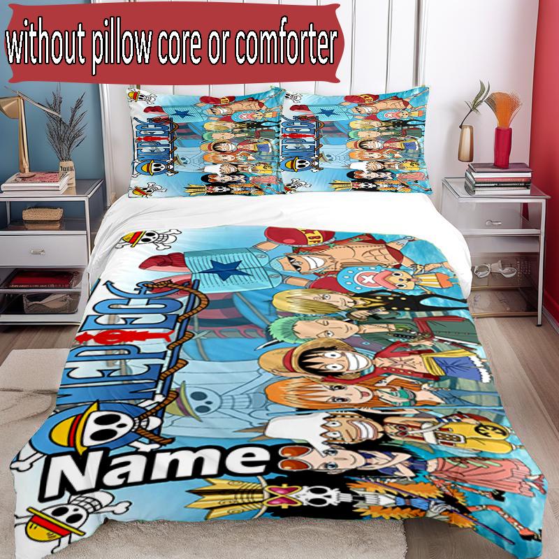 3pcs Duvet Cover Set (1*Duvet Cover + 2*Pillowcase, Without Core), Custom Name One Piece Pattern Bedding Set, Home Bedroom Decor Gift