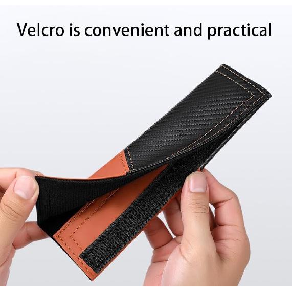 2 Packs seat Belt Cover pad Seatbelt Covers car Shoulder Cover Leather Fitted with Carbon Fiber Comfortable Thickened wear-Resistant Durable Suitable