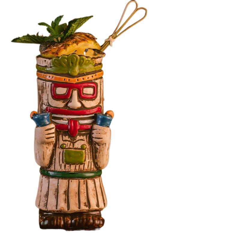 Hawaii Tiki Cuptiki Mug Creative Cocktail Glass Ceramic Cup Bar Liquor Glass Special Cup Ornaments