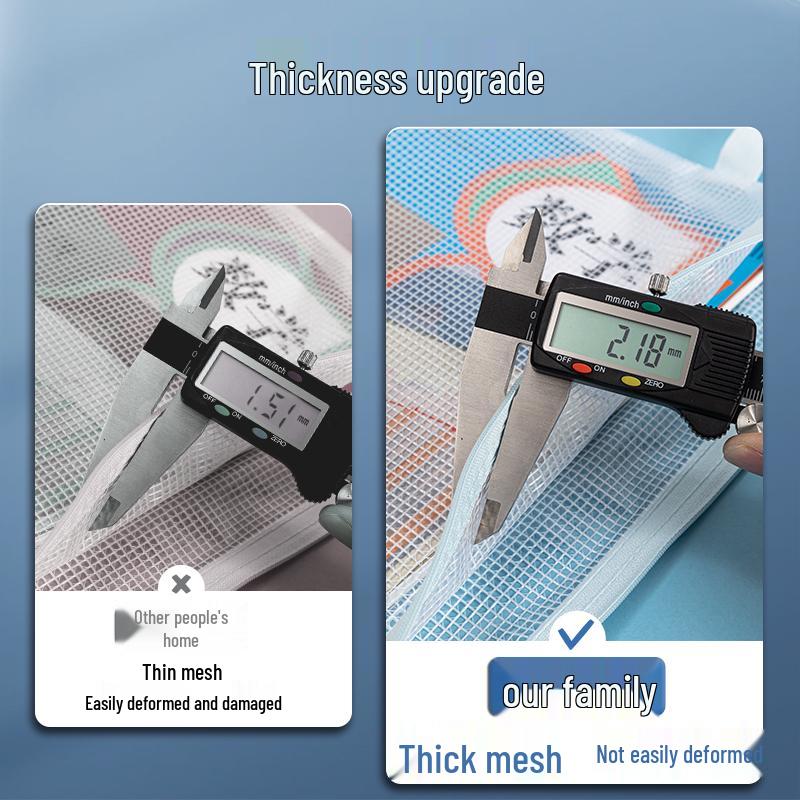 A4 Waterproof Transparent Mesh Zipper Bag for Students: Cross-Border File Storage & Classification