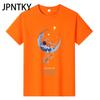 JPNTKY Cotton Short Sleeve T-shirt Men's Fashion Loose Half Sleeve Shirt Printed Compassionate Shirt