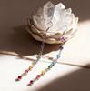 Clear Zircon 7 Chakra Long Dangle Earrings for Women Stainless Steel Yoga Meditation Jewelry Drop Earrings 2026 Gift Wholesale