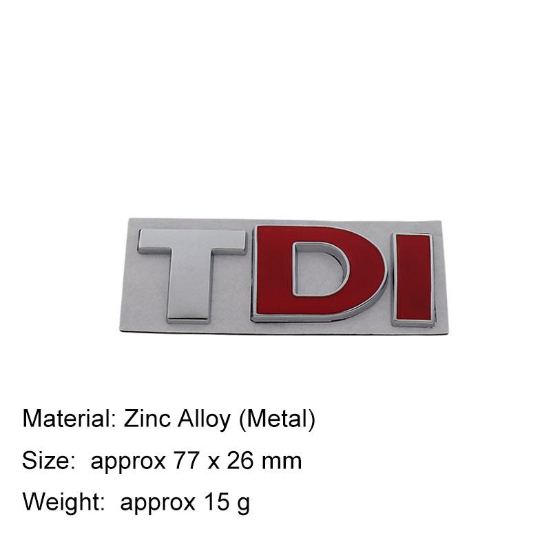 3D Premium Turbo Direct Injection TDI for car Hood Fender trunk Rear Bonnet Nameplate Decal Emblem Badge Sticker