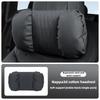Nappa Leather Car Headrest Lumbar Support Cushion Memory Foam Pillow for Long Driving Auto Back Support Sedentary Relief