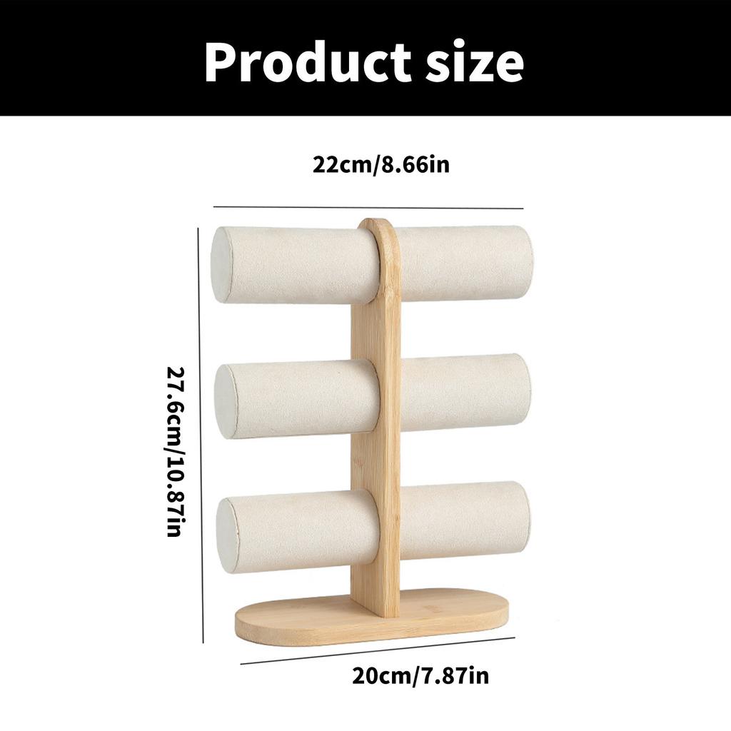 Elegant Bracelet Organizer Rack Multiple Tiers Display Stand for Jewelry and Watches Space Saving Hair Tie Holder