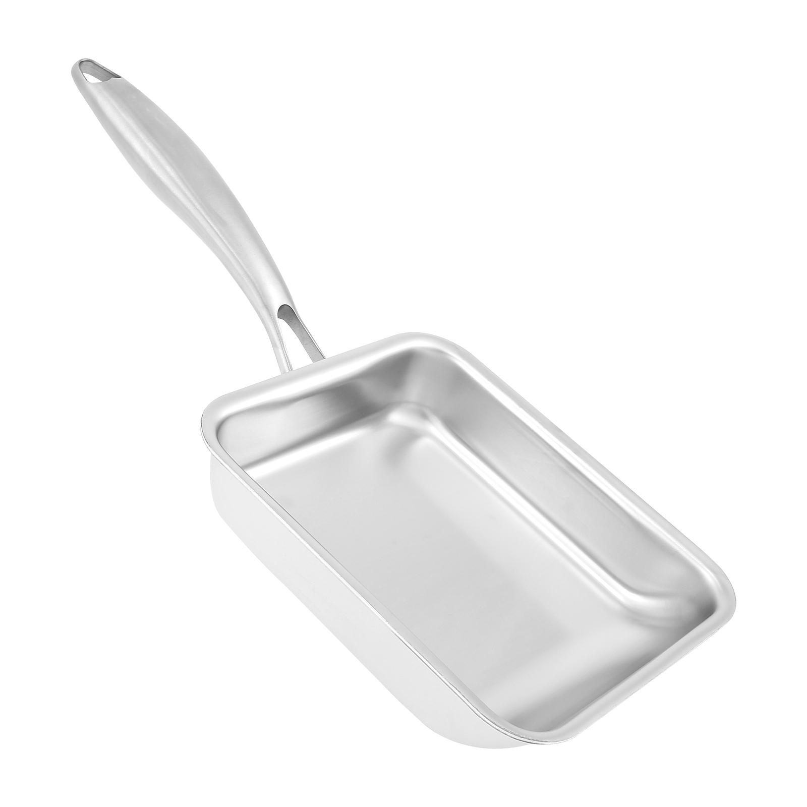 

Stainless Tamagoyaki Japanese Omelette Pan Nonstick Egg Pan Skillet Rectangle Tamago Pan Small Egg Frying Pan with Cooking Tools