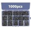 1000pcs Barbed Fishing Hooks 3 To 12 Sizes Steel Fish Hook with Barb Fishing Accessories for Outdoor