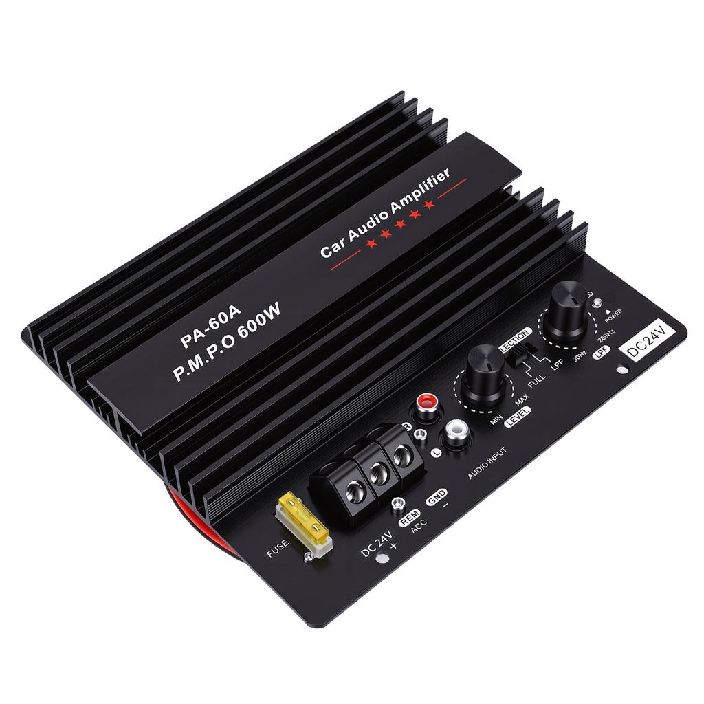 Car Sound Amplifier Board 600W High Power Subwoofer Amp Board Aluminium Alloy Lossless Subwoofer Bass Module