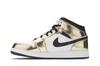 Jordan 1 Mid Metallic Gold Black White (GS)