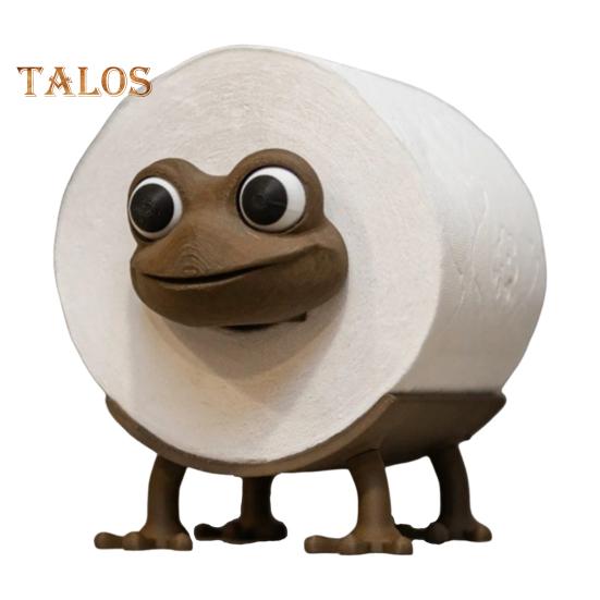 

Держатель для туалетной бумаги в виде лягушки, напечатанный на 3D-принтере, держатель для туалетной бумаги в виде лягушки, настольный держатель для туалетной бумаги в виде лягушки для декора ванной комнаты, хранение рулонов салфеток, подарок на новоселье