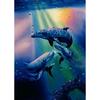 5D DIY Diamond Painting Full Round Animal Dolphin Diamond Embroidery Painting Cross Stitch Kit Home Decoration Rhinestone Gift