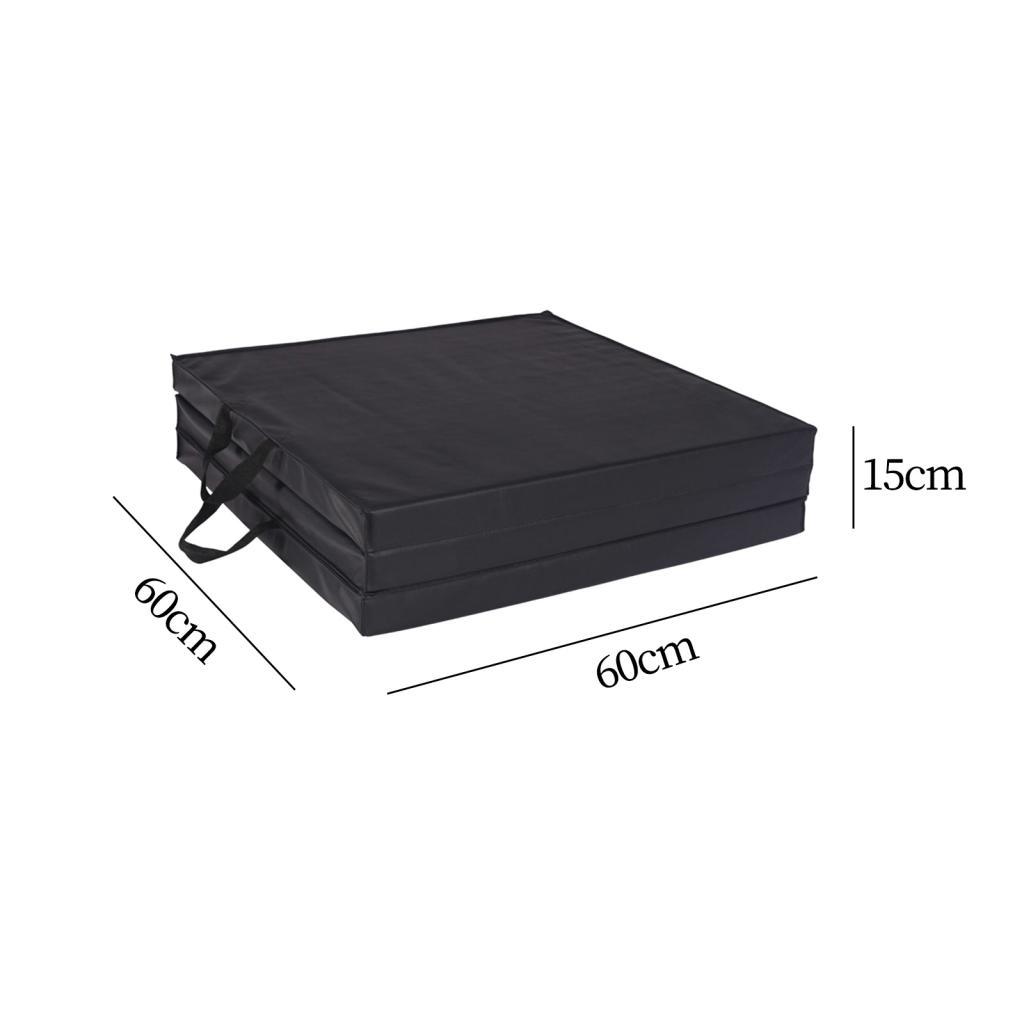 Folding Exercise and Gym Cushion Waterproof Foam 3 Panel Protective Flooring for Pilates Stretching Core Workouts