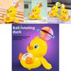 Top Ball Yellow Duck Light And Sound Toy With Rotating Effects For Kids And Toddler Play