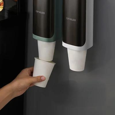 Distributeur automatique de gobelets simple, conçu par mes soins ; distributeur d'eau ; porte-gobelets en papier ; porte-gobelets jetables ; étagère de rangement