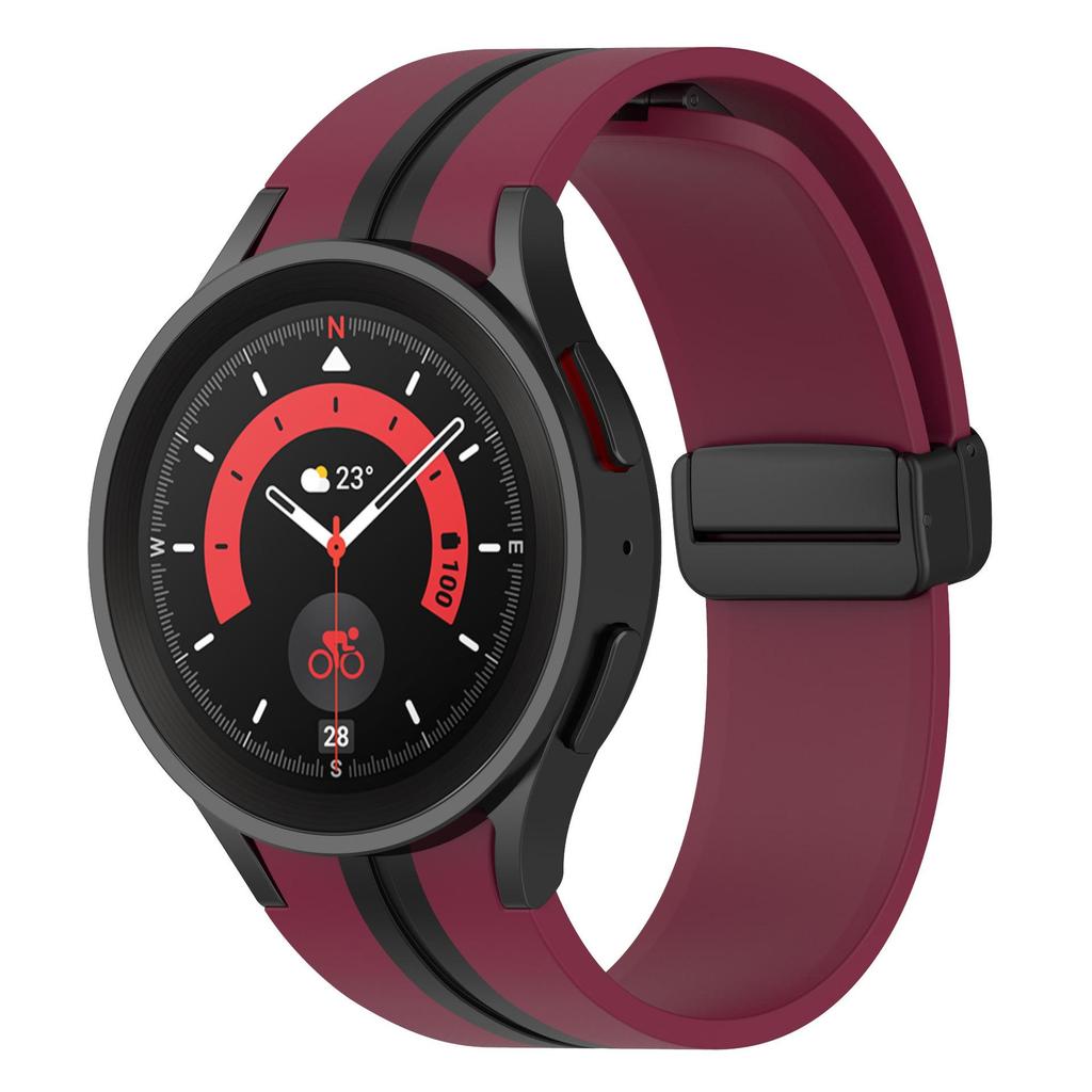 20mm Silicone Strap For Samsung Galaxy Watch 7/6/5/4 40mm 44mm 5Pro 45mm Magnetic Bracelet Galaxy Watch 6 Classic 47/43mm Band