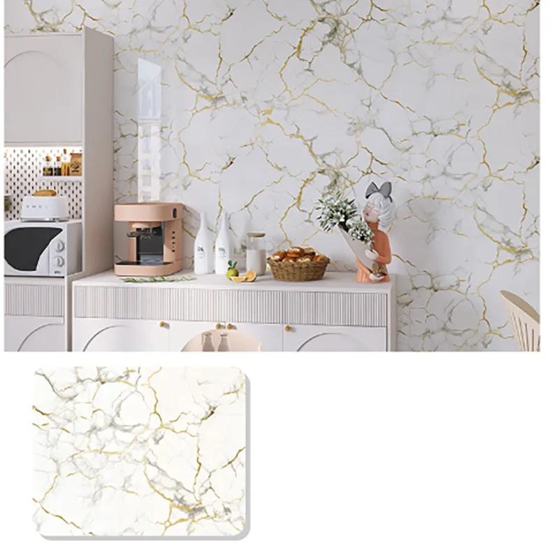 

40см кухонная гостиная спальня обои Современный стиль мрамор украшение дома водонепроницаемые маслостойкие самоклеящиеся 40cmX10m