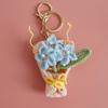 Flower Keyrings Crochet Keyrings Handmaking Bouquet Keychain Creative Knitted Flowers  Backpack
