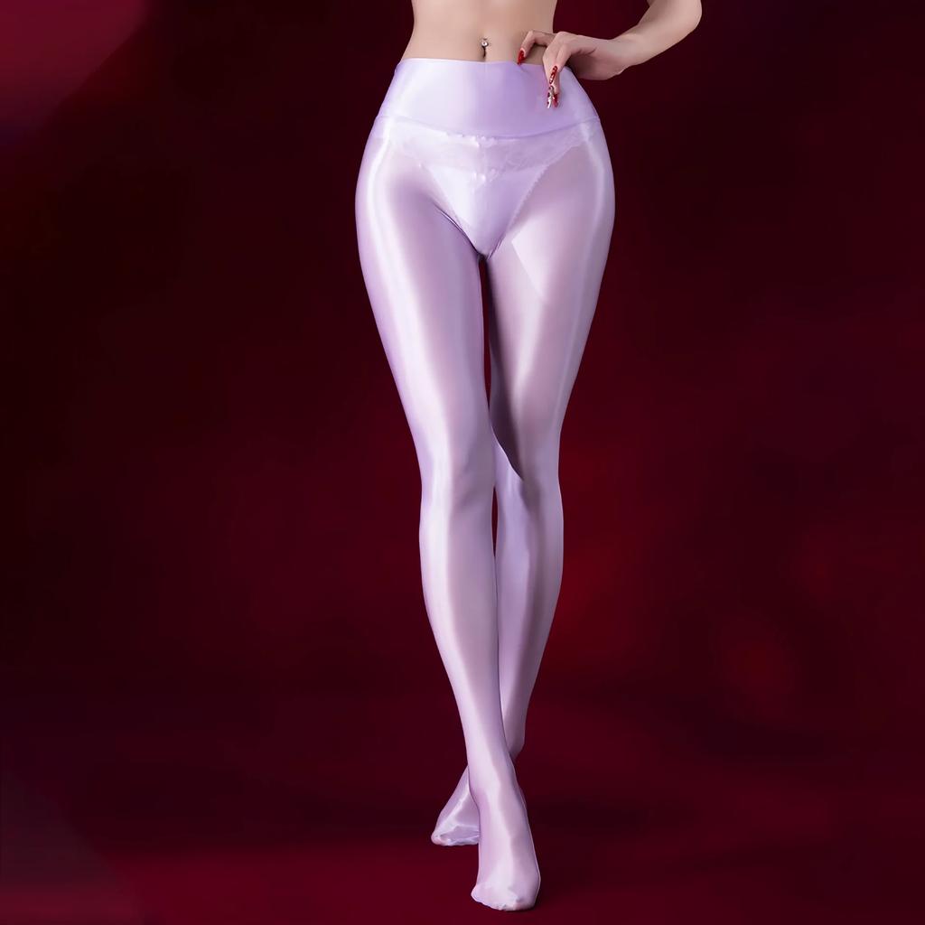 Sexy Dames Vlek Olie Glanzend Glanzend Panty Dames Yoga Leggings Elastisch Dans Panty Vormgevend Naadloos Dienstmeisje Panty Kous