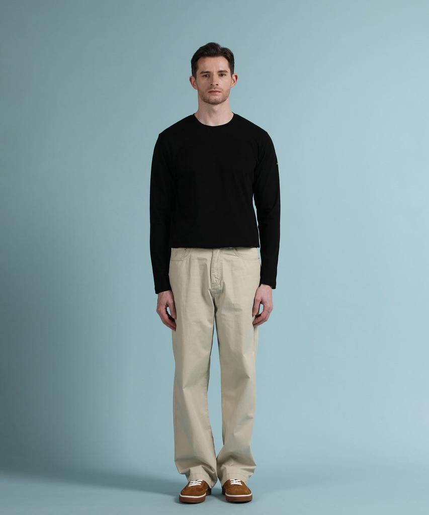PANICALE Light Beige Wide Stitch Denim Pants (Type A)