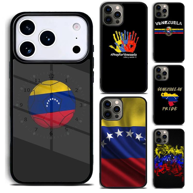 Flag of Venezuela Soft Phone Case for iPhone 17 16 15 Pro Max Air 14 13 12 11 Plus Shockproof Cover