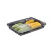 Acrylic Transparent Rectangular Serving Tray with Arched Lid