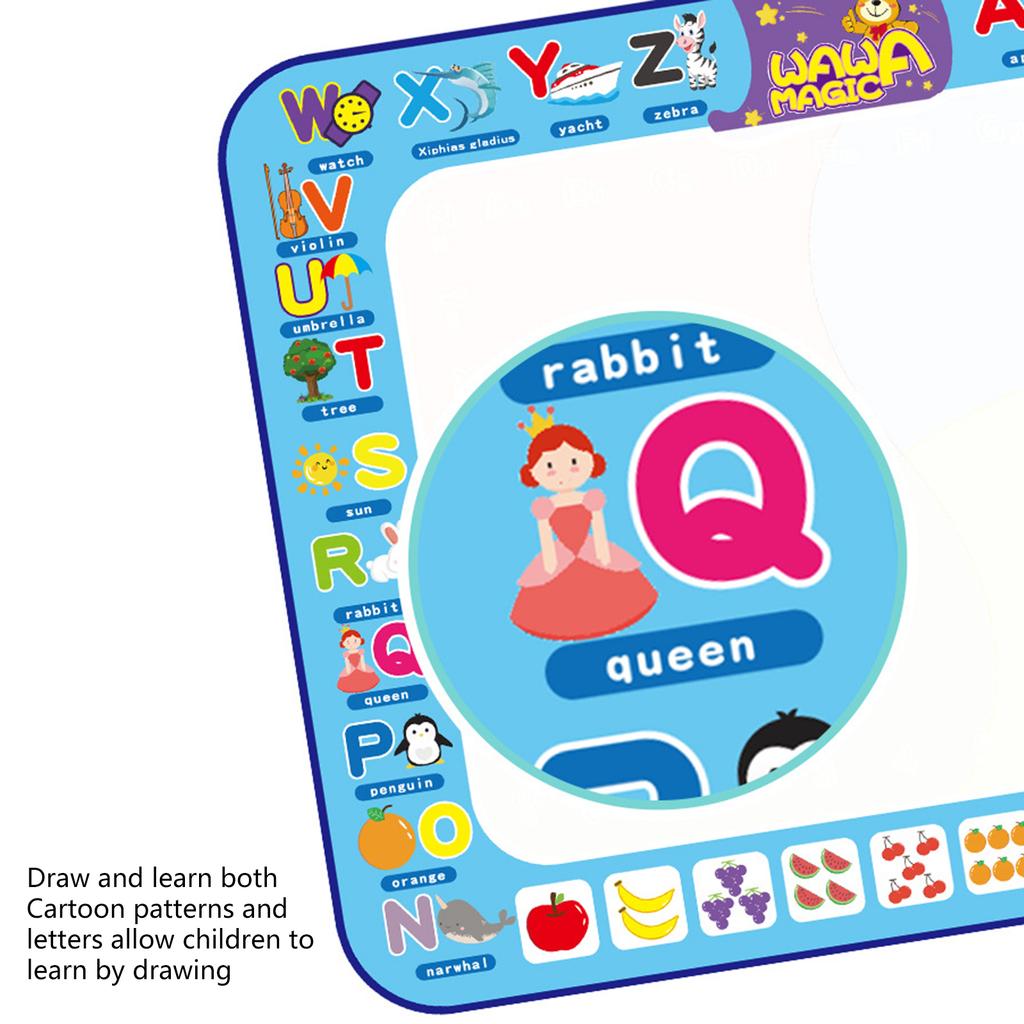 Educational Toddler Gift for Toddlers Water Doodles Mat Large Aquas Coloring Mat