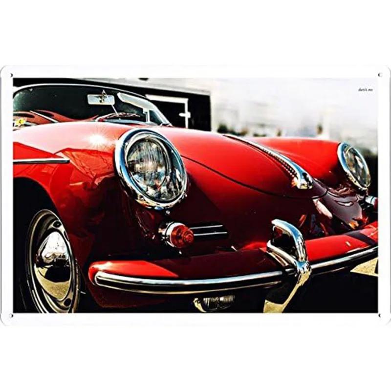 Vintage Automobile Car Vehicle Metal Tin Signs Posters Plate Wall Decor for Home Bars Garage Cafe Clubs Pub Retro Posters Plaque
