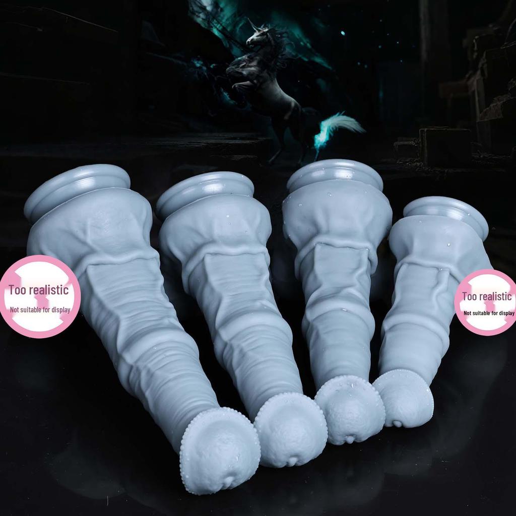Extra-Large Silicone Horse Phallus - Realistic Animal Toy for Men and Women