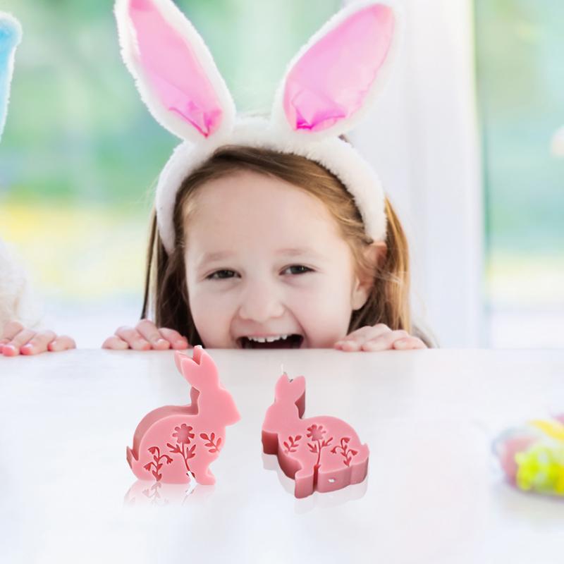 Easter Bunny Molds Silicone Resin Casting Rabbit Mold For Candle Making Flexible Crafts Resin Molds Desk Decor Candle Making