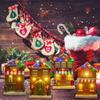 Christmas Tabletop Resin House With Colorful LED Lights and Melodic Songs for Holiday Decoration