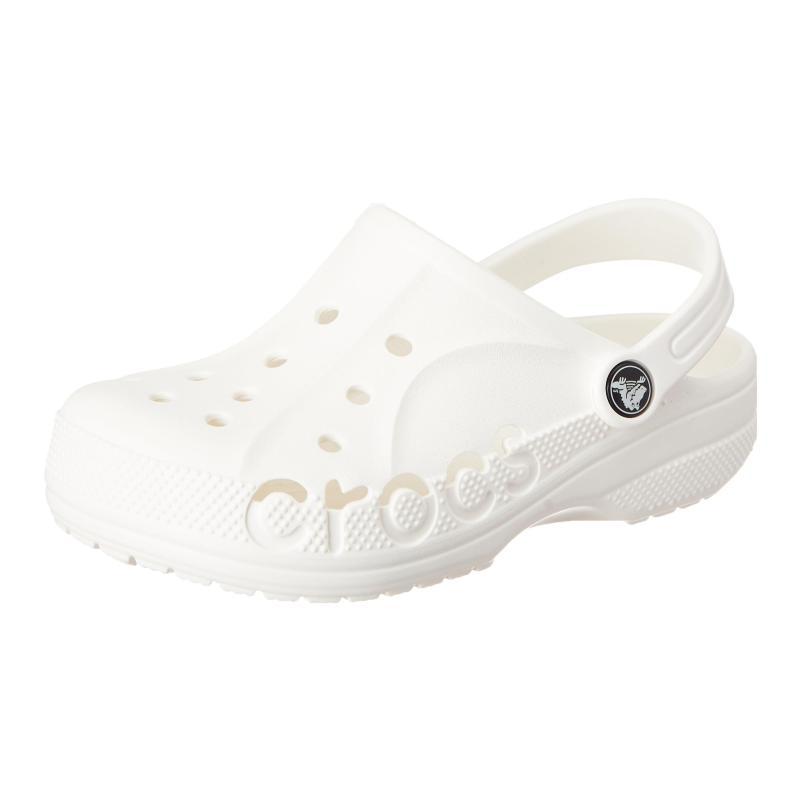 

Crocs Baya Clog Comfortable and Versatile Baotou Beach Non-Slip and Abrasion Resistant Sandals White Children s 29-30