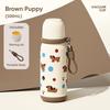 500ml Thermal Cup with Straw Straw Water Bottle Cute Insulated Cup  Kids