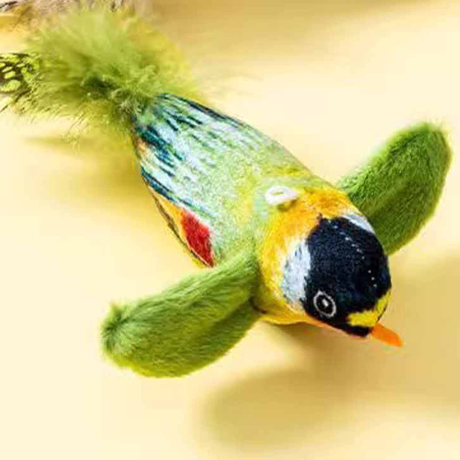 

Игрушки Дразнилки с Имитацией Чирикающей Птички, Развлекательные и Анти-Скука Гаджеты для Котят, Устойчивые к Царапинам Принадлежности для Питомцев One Size