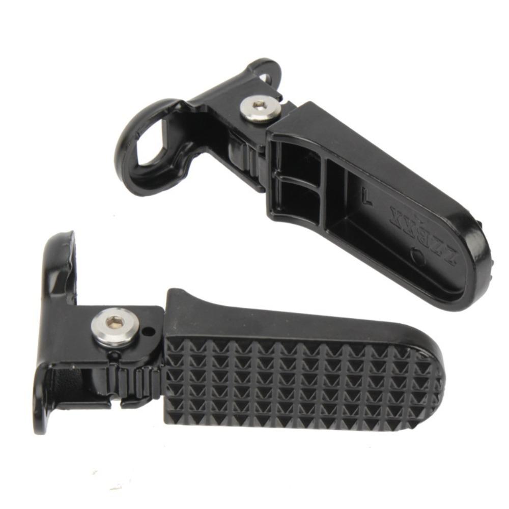 Foldable Bicycle Rear Foot Pegs Anti Slip Surface Passenger Footrests Bike Rear Pedal Motorcycle чёрный