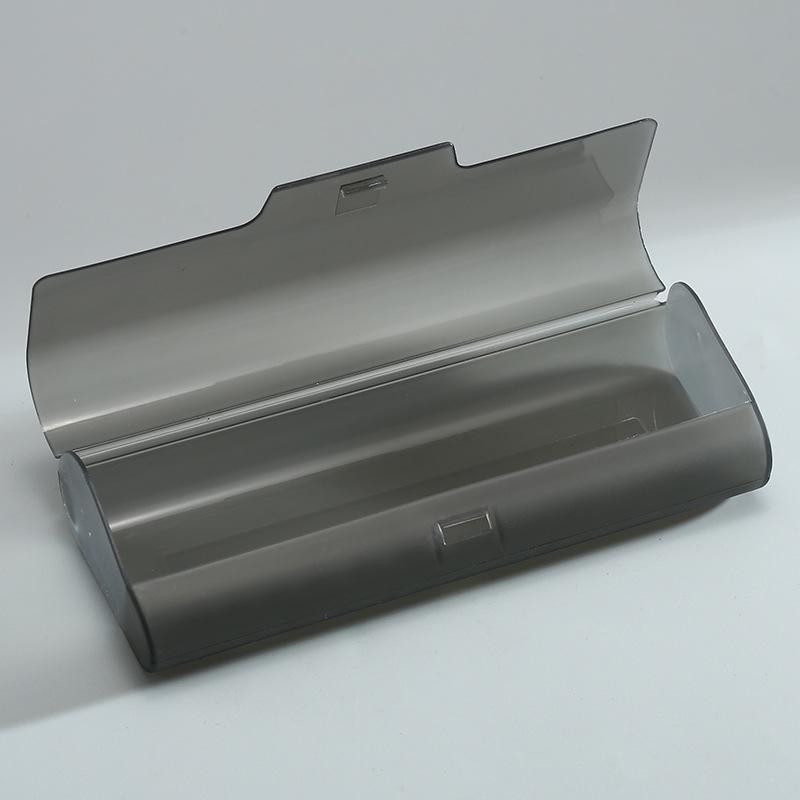 Przezroczyste etui na okulary z możliwością personalizacji logo, etui do przechowywania, plastikowe etui na okulary, lekkie etui z klapką, pudełko na okulary dla osób starszych